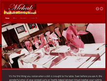 Tablet Screenshot of mehakcuisine.com